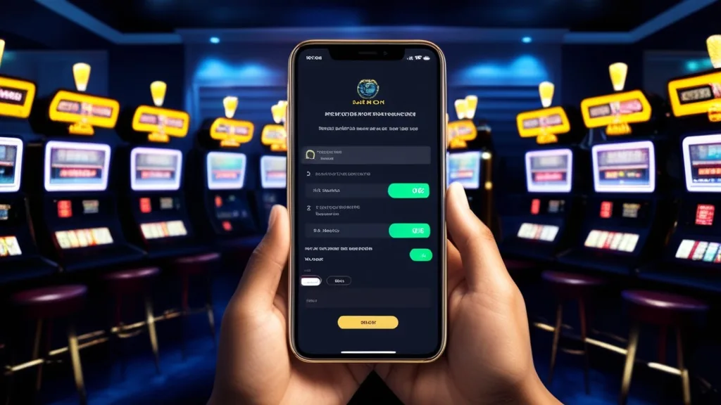 Ecrã de instalação e início de sessão da West Aces App no telemóvel